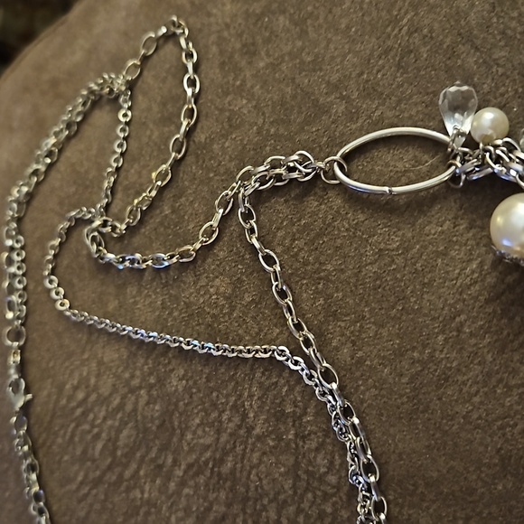 3/$20 Romantic Double Chain Charm Tassel Pendant Necklace - Picture 3 of 10